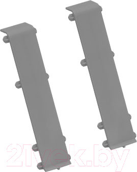 Изображение товара Соединитель для плинтуса Cezar Hi Line Prestige М088 Серый Матовый (2шт, флоупак)