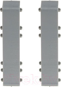 Изображение товара Соединитель для плинтуса Cezar Hi Line Prestige М201 Алюминий брашированный Матовый (2шт, флоупак)