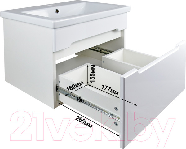 Изображение товара Тумба под умывальник Doratiz Магнолия 60 / 9911.095