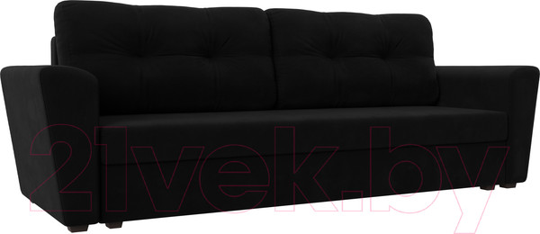 Изображение товара Диван Лига Диванов Амстердам Лайт 310 / 112442 (микровельвет черный)