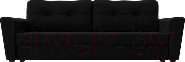 Изображение товара Диван Лига Диванов Амстердам Лайт 310 / 112442 (микровельвет черный)
