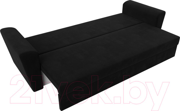 Изображение товара Диван Лига Диванов Амстердам Лайт 310 / 112442 (микровельвет черный)