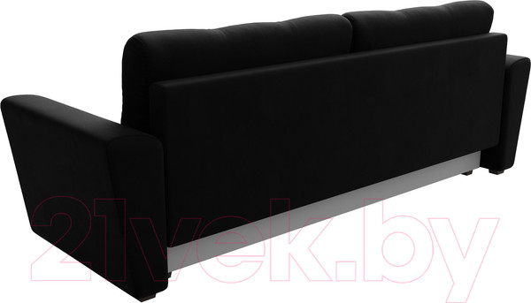 Изображение товара Диван Лига Диванов Амстердам Лайт 310 / 112442 (микровельвет черный)