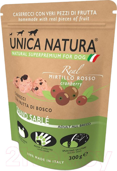 Изображение товара Лакомство для собак Unica Natura Real Grand Sable Печенье (300г)