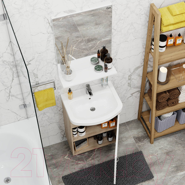 Изображение товара Тумба с умывальником Onika Эко 52.10 (105207 + Santeri 52)