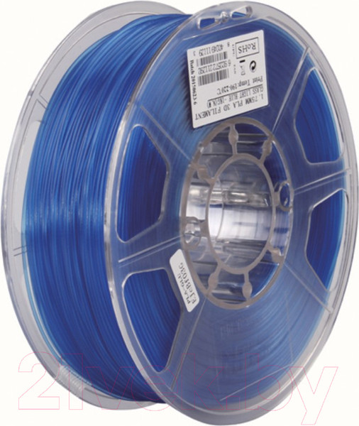 Изображение товара Пластик для 3D-печати eSUN PLA / т0025890 (1.75мм, 1кг, transparent, Glass Light)