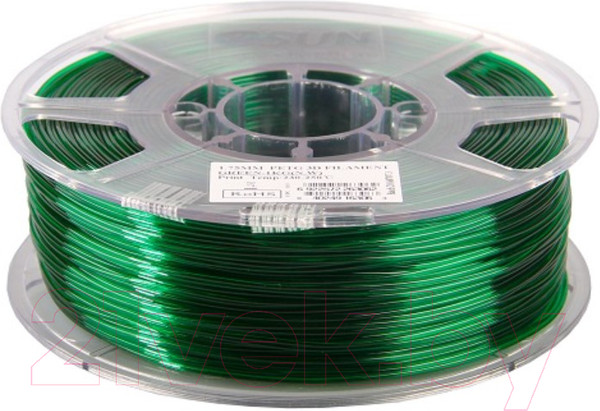 Изображение товара Пластик для 3D-печати eSUN PETG / т0026319 (1.75мм, 1кг, зеленый)