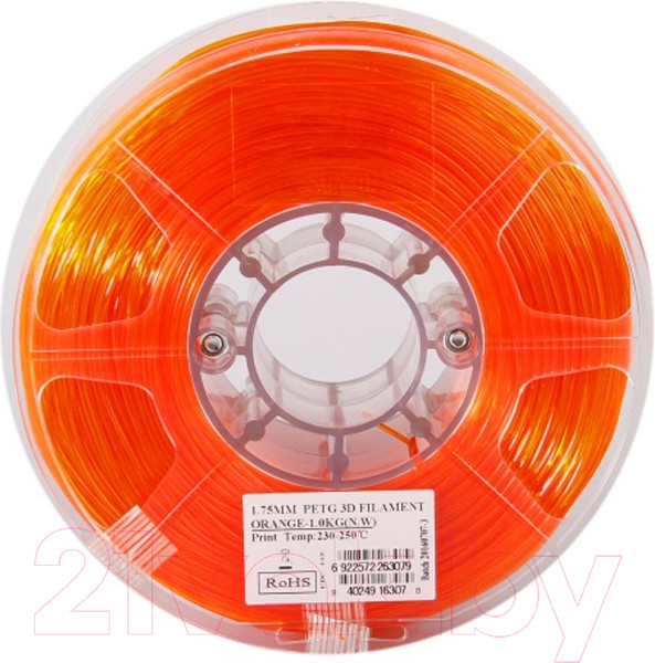 Изображение товара Пластик для 3D-печати eSUN PETG / т0026320 (1.75мм, 1кг, оранжевый)