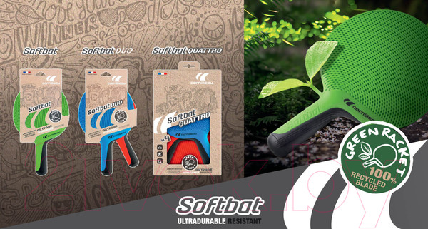 Изображение товара Набор ракеток для настольного тенниса Cornilleau Softbat Pack Duo