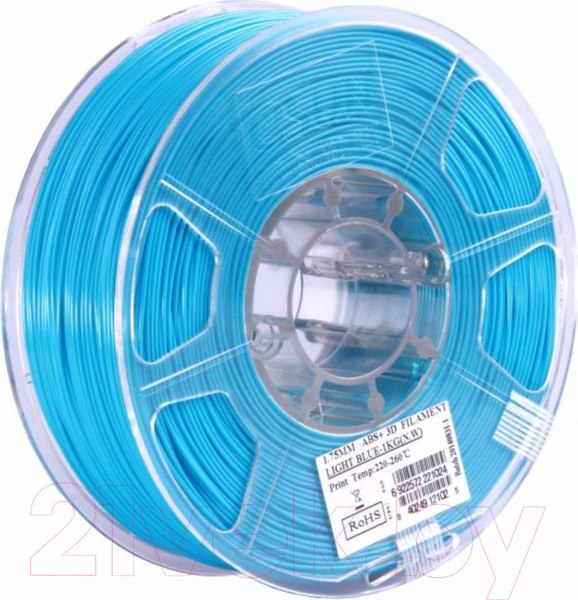 Изображение товара Пластик для 3D-печати eSUN ABS + / т0026666 (1.75мм, 1кг, светло-голубой)