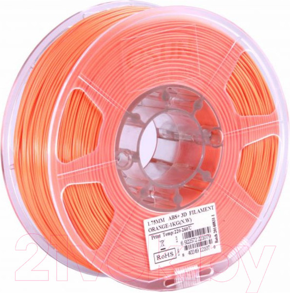 Изображение товара Пластик для 3D-печати eSUN ABS + / т0026843 (1.75мм, 1кг, оранжевый)