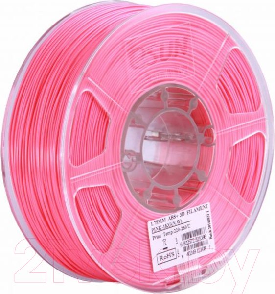 Изображение товара Пластик для 3D-печати eSUN ABS + / т0029666 (1.75мм, 1кг, розовый)