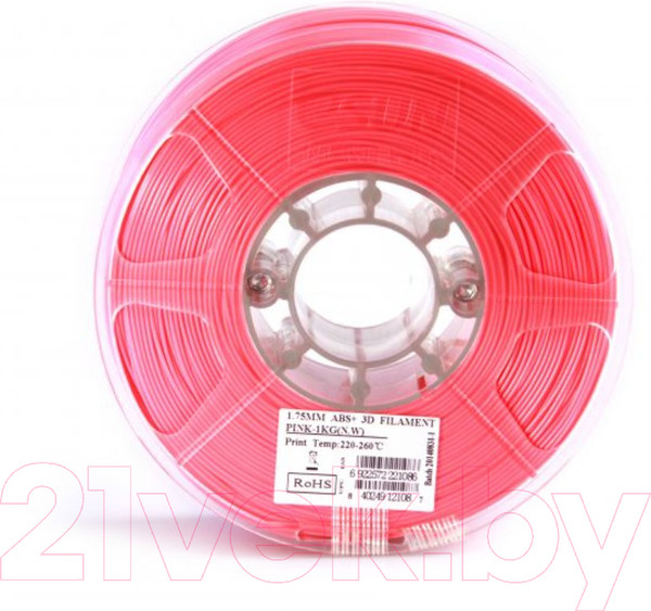 Изображение товара Пластик для 3D-печати eSUN ABS + / т0029666 (1.75мм, 1кг, розовый)