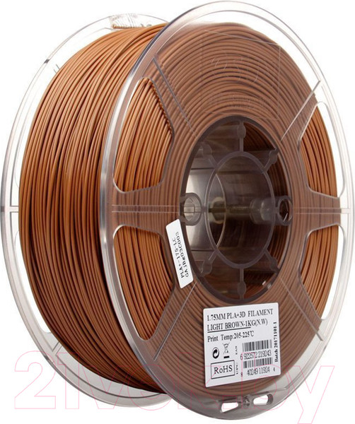 Изображение товара Пластик для 3D-печати eSUN PLA+ / т0030924 (1.75мм, 1кг, светло-коричневый)