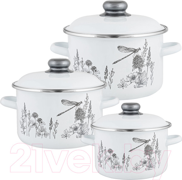 Изображение товара Набор кастрюль Appetite Flora-2 1KB191M