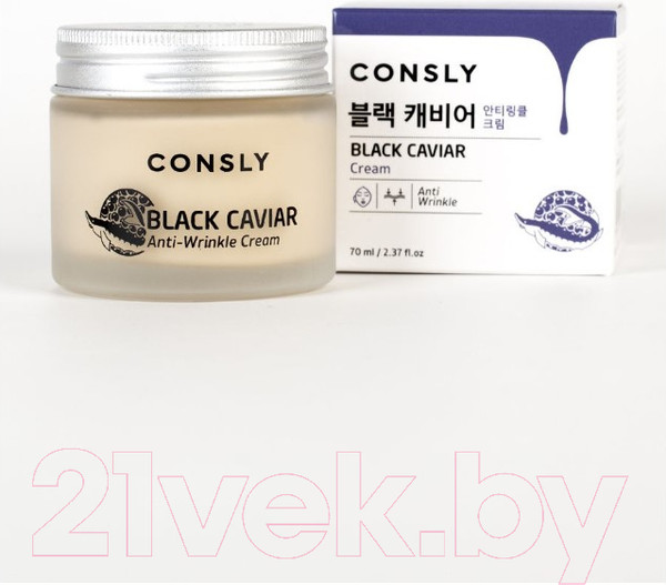 Изображение товара Крем для лица Consly Против морщин с экстрактом черной икры (70мл)