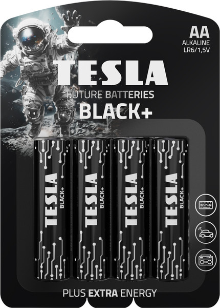 Изображение товара Комплект батареек Tesla Batteries Black+ AA LR06 1.5V / 1099137265 (4шт)