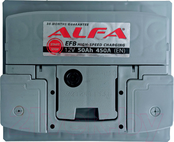 Изображение товара Автомобильный аккумулятор ALFA battery EFB R (50 А/ч)