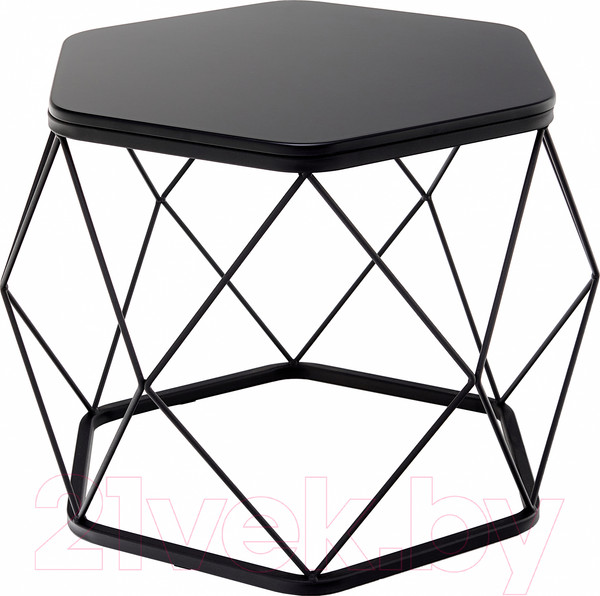 Изображение товара Журнальный столик РасГар Арена (черный/черный)