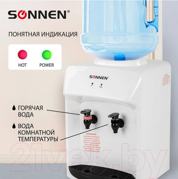 Изображение товара Кулер Sonnen TSH-02T (белый, без охлаждения)