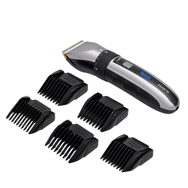 Изображение товара Машинка для стрижки волос Polaris PHC 3017RC Argan Therapy Pro (черный/хром)