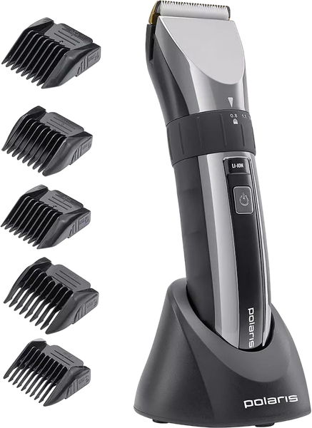 Изображение товара Машинка для стрижки волос Polaris PHC 3017RC Argan Therapy Pro (черный/хром)