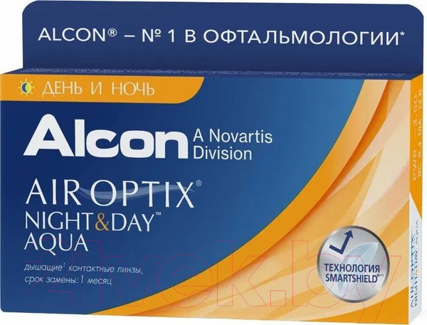 Изображение товара Контактная линза Air Optix Night&Day Sph-6.75 R8.4 D13.8