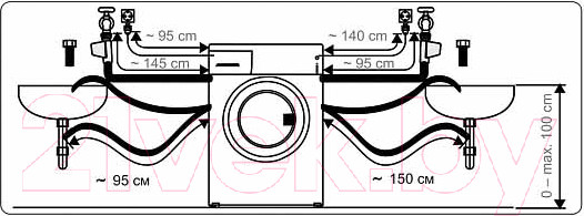 Изображение товара Стирально-сушильная машина Korting KWD 58L1496 S