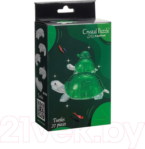 Изображение товара 3D-пазл Crystal Puzzle Черепашки / 90164