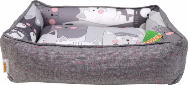 Изображение товара Лежанка для животных Кот и Пёс Анфиса №1 / Л5039МХб-С (серый)