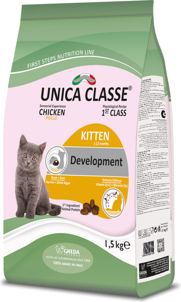 Изображение товара Сухой корм для кошек Unica Classe для котят курица (1.5кг)