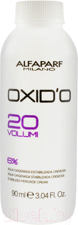 Изображение товара Крем для окисления краски Alfaparf Milano EOC CUBE Стабилизированный 6% 20 vol (90мл)