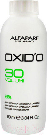 Изображение товара Крем для окисления краски Alfaparf Milano EOC CUBE Стабилизированный 9% 30 vol (90мл)