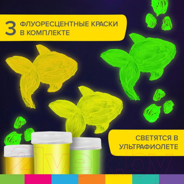 Изображение товара Пальчиковые краски Brauberg Kids / 192279 (6цв)