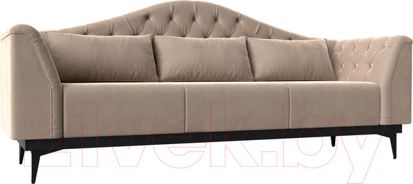 Изображение товара Диван Лига Диванов Флорида 318 / 112332 (велюр, бежевый)