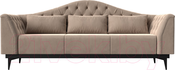 Изображение товара Диван Лига Диванов Флорида 318 / 112332 (велюр, бежевый)