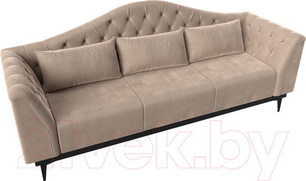 Изображение товара Диван Лига Диванов Флорида 318 / 112332 (велюр, бежевый)