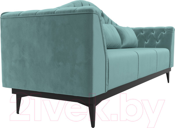 Изображение товара Диван Лига Диванов Флорида 318 / 112334 (велюр, бирюзовый)