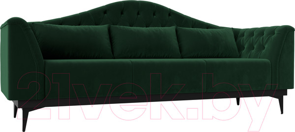 Изображение товара Диван Лига Диванов Флорида 318 / 112338 (велюр, зеленый)