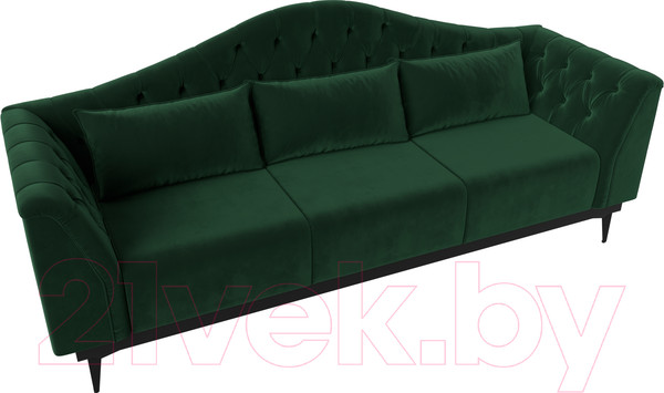 Изображение товара Диван Лига Диванов Флорида 318 / 112338 (велюр, зеленый)
