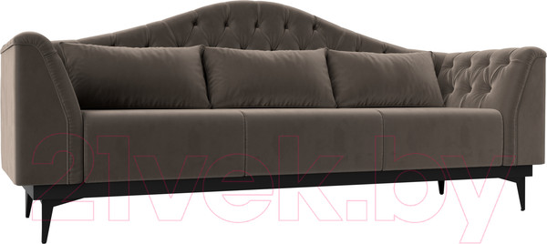 Изображение товара Диван Лига Диванов Флорида 318 / 112340 (велюр, коричневый)