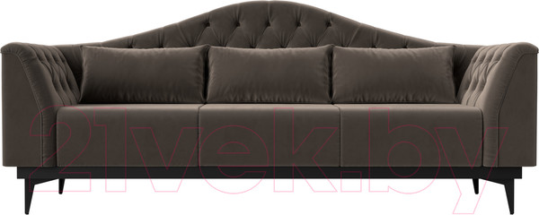 Изображение товара Диван Лига Диванов Флорида 318 / 112340 (велюр, коричневый)
