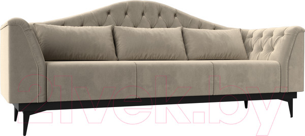 Изображение товара Диван Лига Диванов Флорида 318 / 112348 (микровельвет, бежевый)