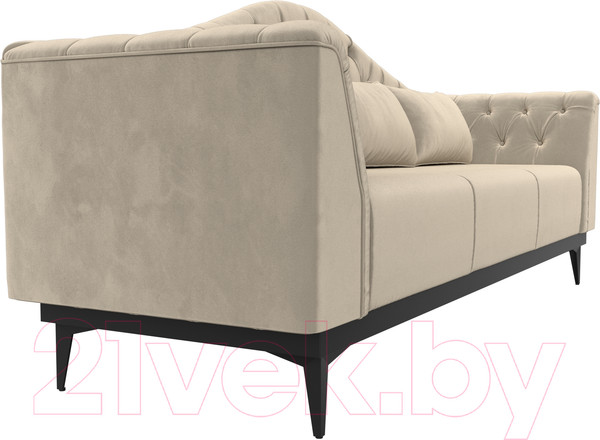 Изображение товара Диван Лига Диванов Флорида 318 / 112348 (микровельвет, бежевый)