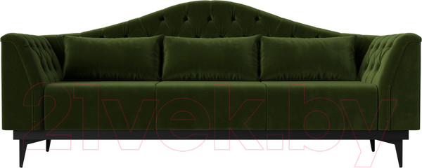 Изображение товара Диван Лига Диванов Флорида 318 / 112354 (микровельвет, зеленый)