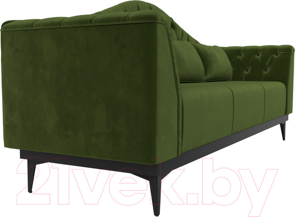 Изображение товара Диван Лига Диванов Флорида 318 / 112354 (микровельвет, зеленый)