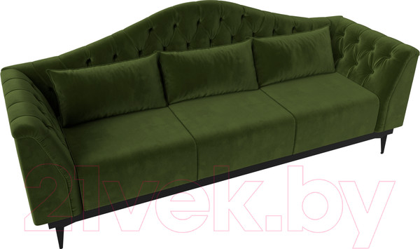 Изображение товара Диван Лига Диванов Флорида 318 / 112354 (микровельвет, зеленый)