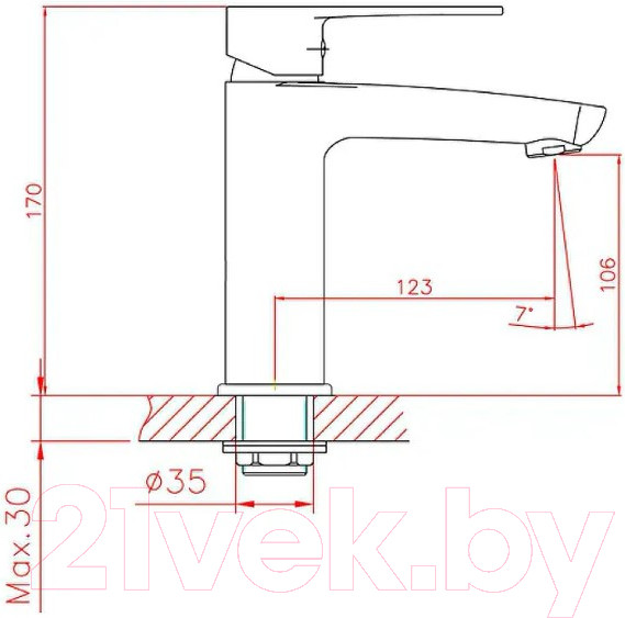 Изображение товара Смеситель Cron CN10523