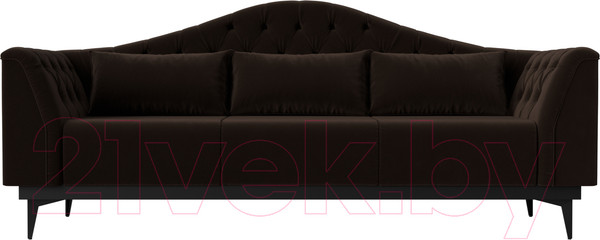 Изображение товара Диван Лига Диванов Флорида 318 / 112358 (микровельвет, коричневый)