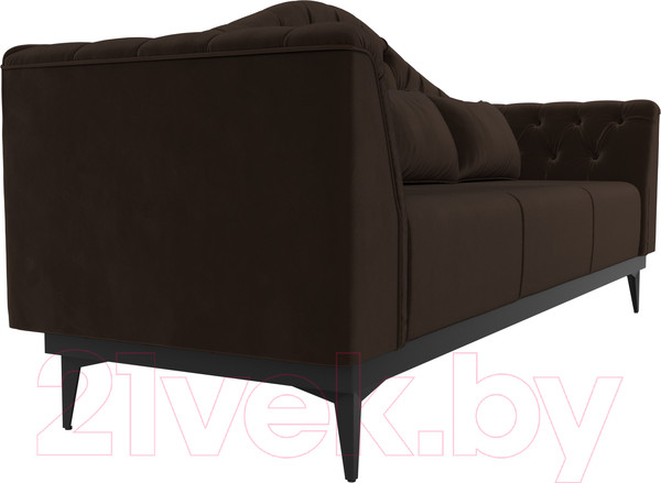 Изображение товара Диван Лига Диванов Флорида 318 / 112358 (микровельвет, коричневый)